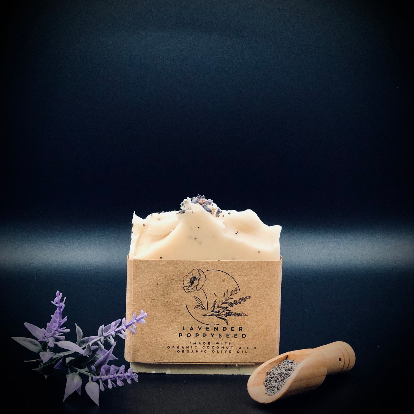 Lavender Poppy Seed Goat's Milk Bar Soap