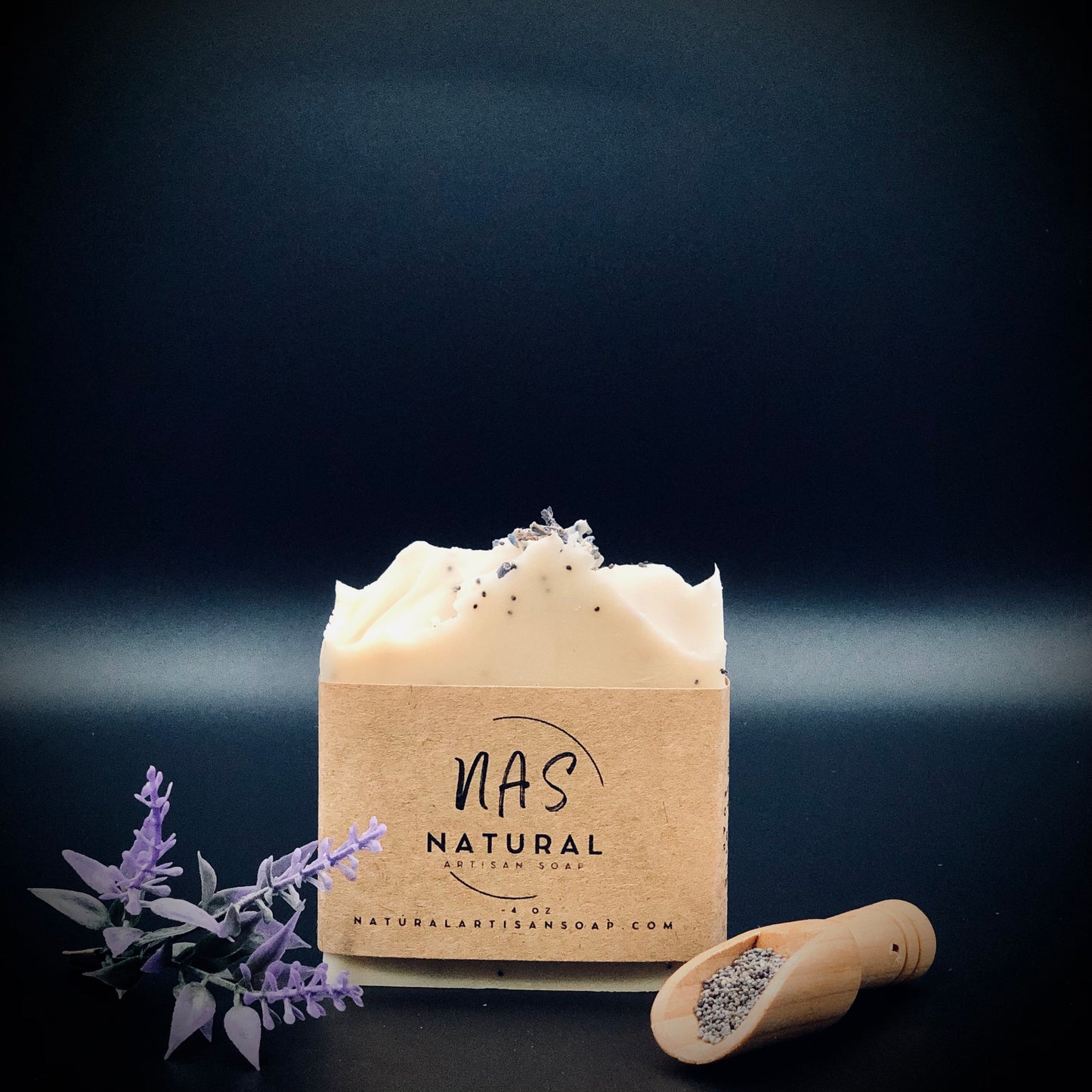 Lavender Poppy Seed Goat's Milk Bar Soap