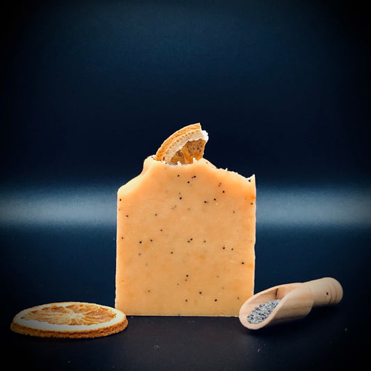 Orange Poppyseed Goat's Milk Bar Soap