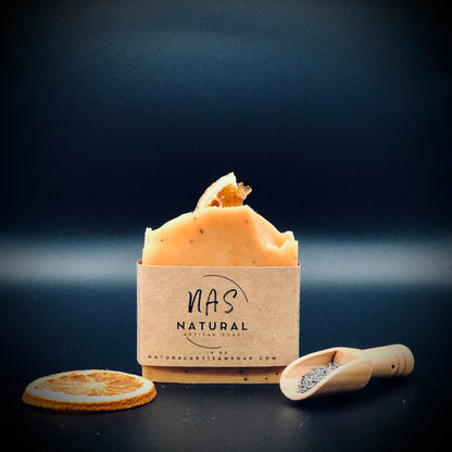 Orange Poppyseed Goat's Milk Bar Soap
