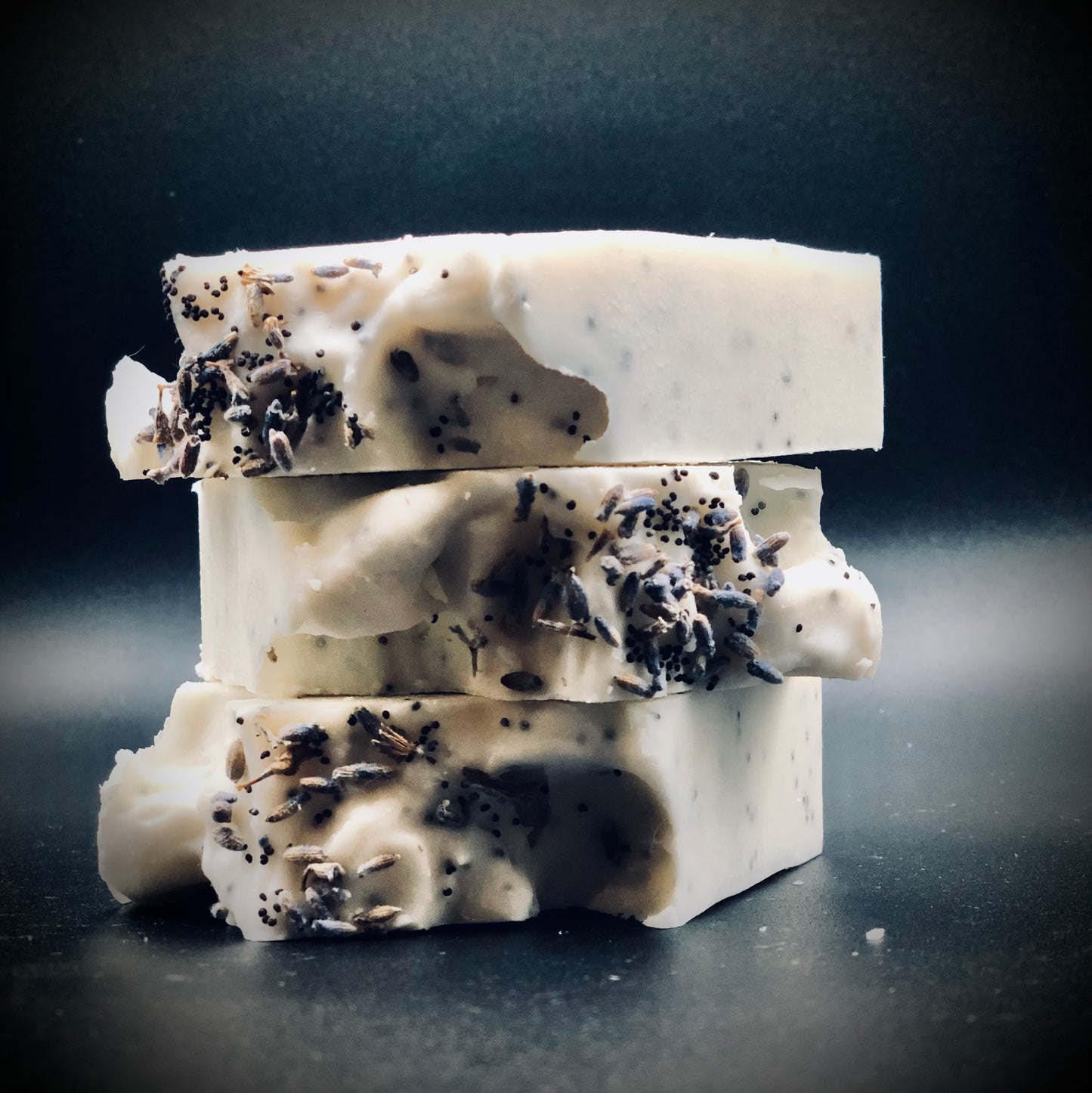 Lavender Poppy Seed Sea Salt Goat's Milk Bar Soap