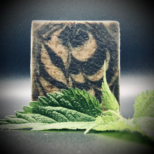Nettle & Activated Charcoal Goat’s Milk Bar Soap Unscented