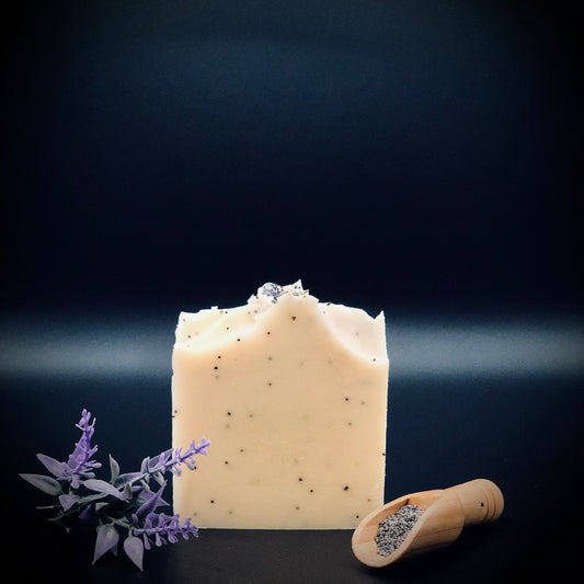 Lavender Poppy Seed Goat's Milk Bar Soap