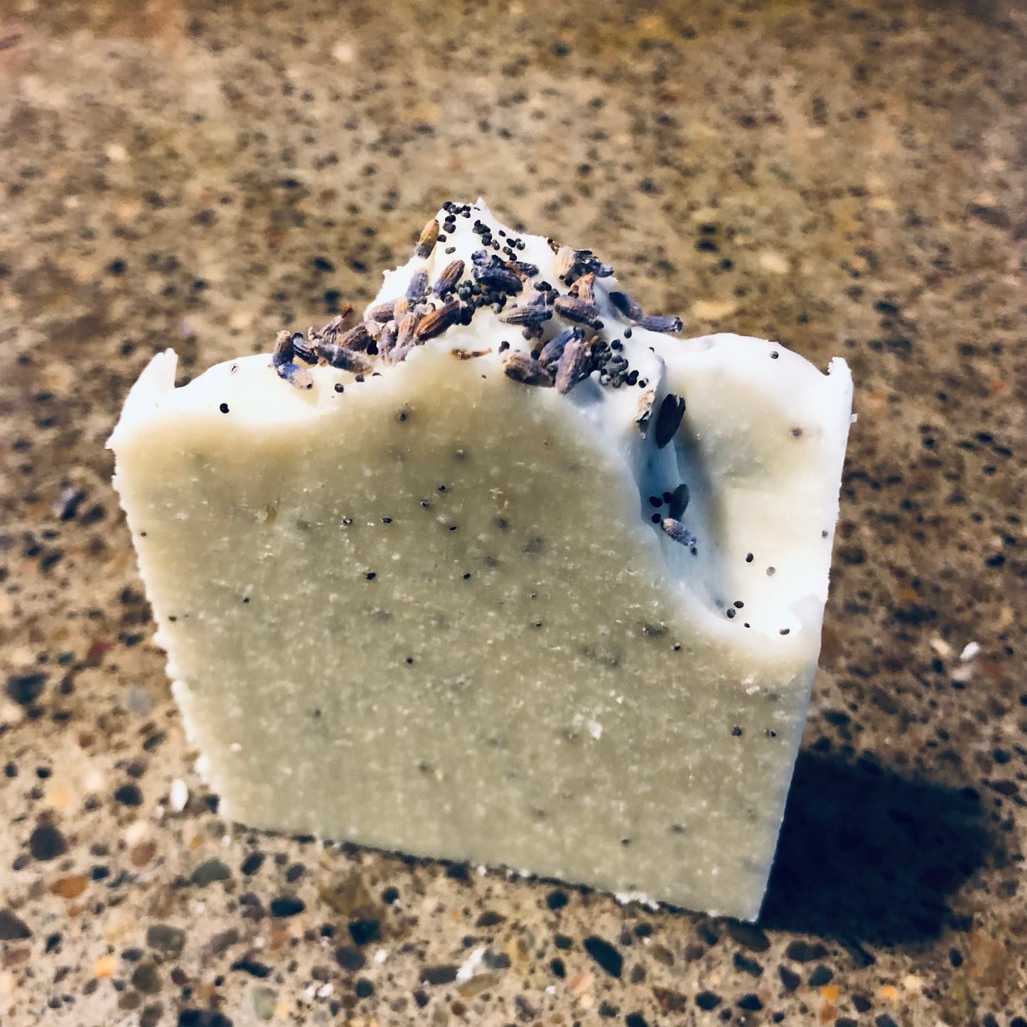 Lavender Poppy Seed Sea Salt Goat's Milk Bar Soap
