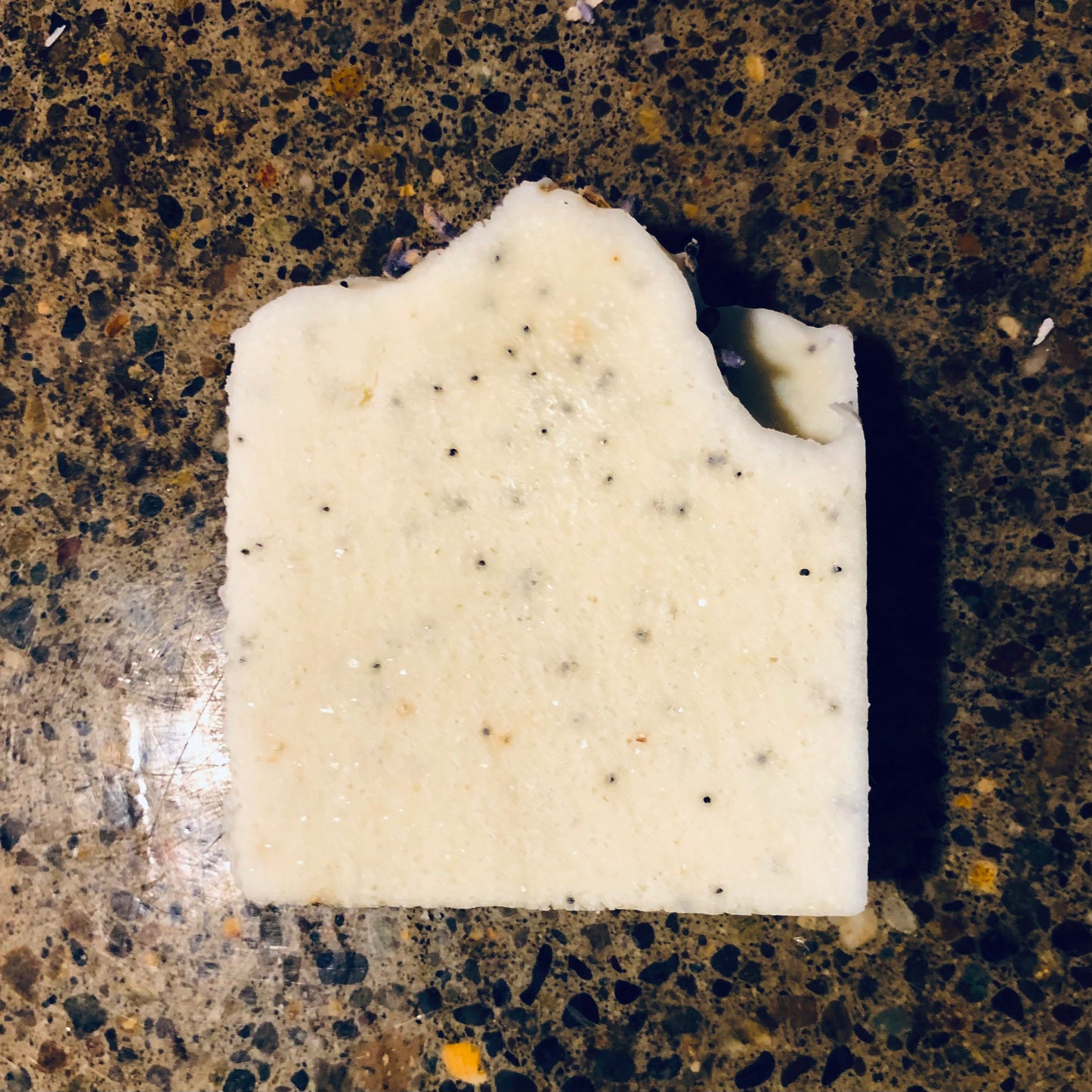 Lavender Poppy Seed Sea Salt Goat's Milk Bar Soap